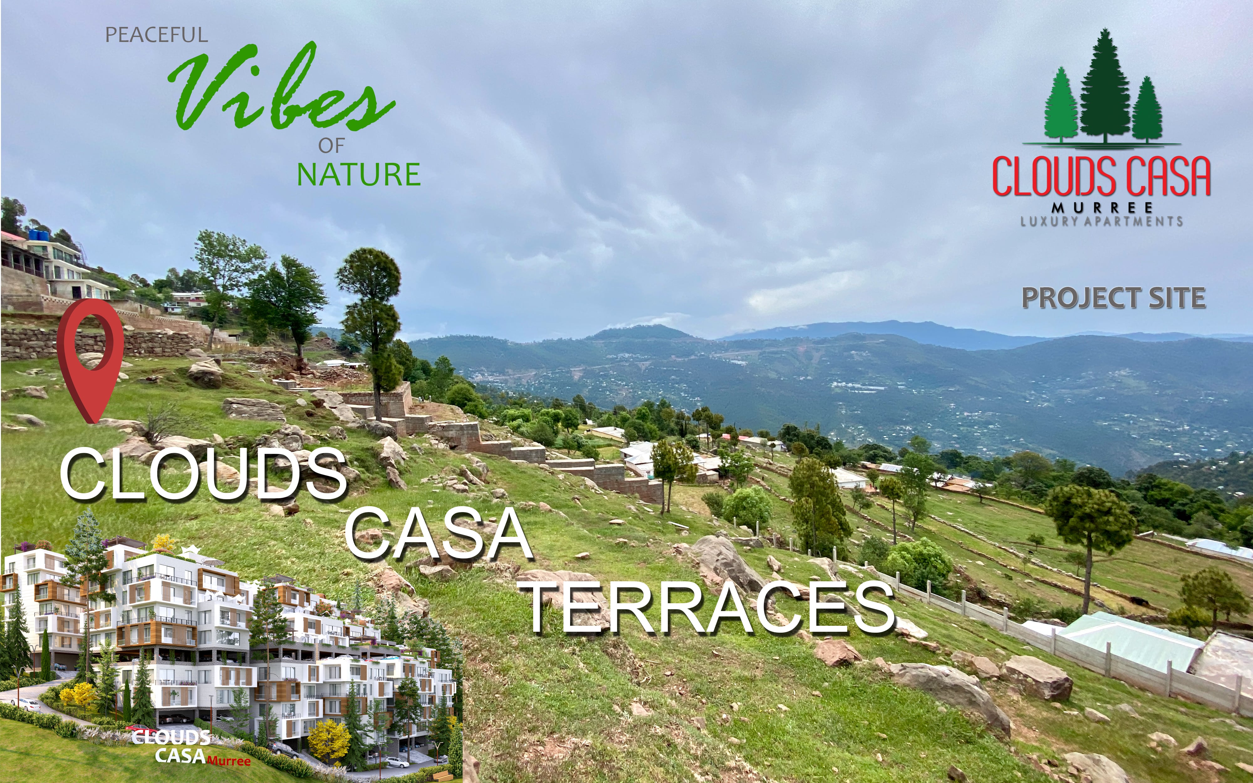 CLOUDS CASA MURREE Introducing Terraces Apartments right in the middle of Queen of Hills Offering Studio, One, Two & Three Bed FULLY FURNISHED Luxury Apartments And Rooftop Penthouses